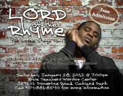 Lord of the Rhyme Gospel Stage Play